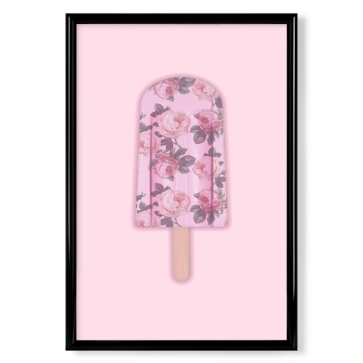 Floral Pink Popsicle