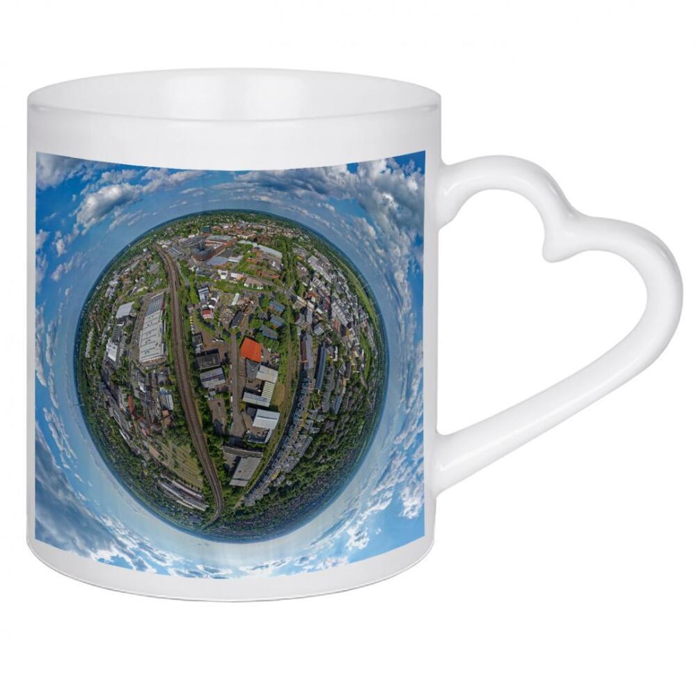 Herztasse "HH-Bergedorf- Zw. den Gleisen;120m" artboxONE - Städte,Städte / Hamburg,Reise,Architektur,Reise / Länder