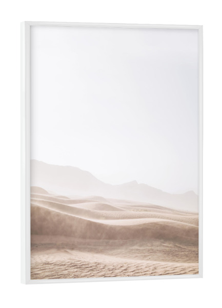Poster mit weißem Rahmen "Sand Desert" artboxONE - Natur,Reise - Desert,Wüste,Sand