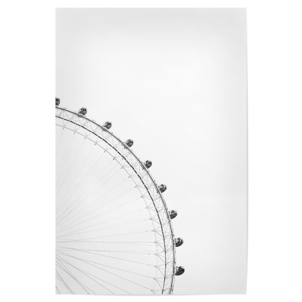 Poster "Black & White Ferris Wheel" artboxONE - Schwarzweiß,Architektur - Ferris wheel,Ferris,Wheel,Riesenrad