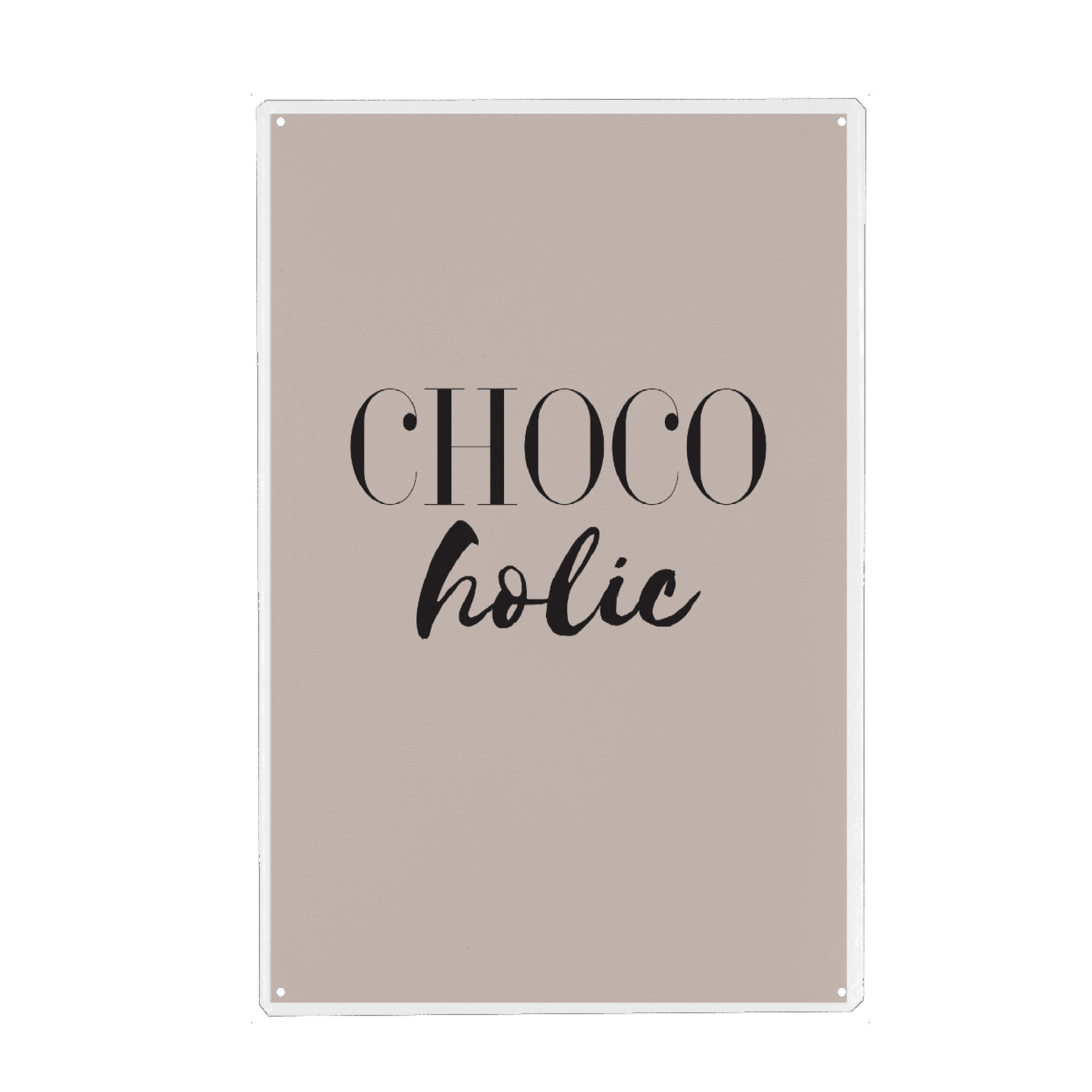 Holzbild "Chocolate lover" artboxONE - Typografie,Lustig - Schokolade,Schoko,Chocolate,Choco,Chocoholic