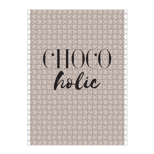 Puzzle Ravensburger "Chocolate lover" artboxONE - Typografie,Lustig - Schokolade,Schoko,Chocolate,Choco,Chocoholic - Bild schokolade