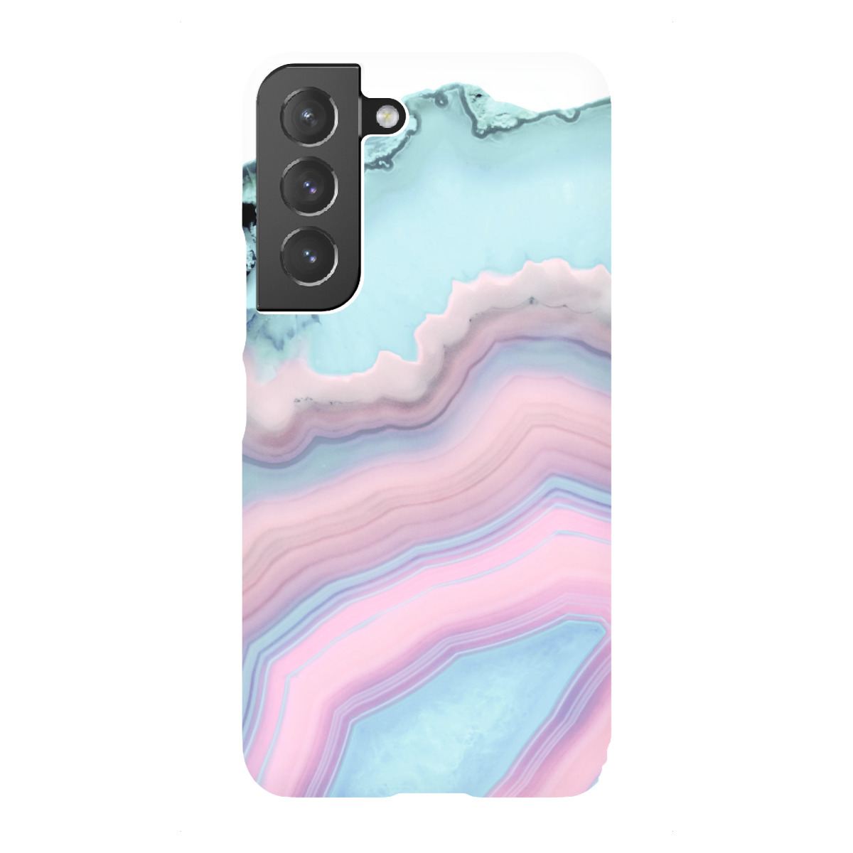 Samsung Galaxy "Light Blue and Blush Agate" Premium-Case Handyhülle artboxONE