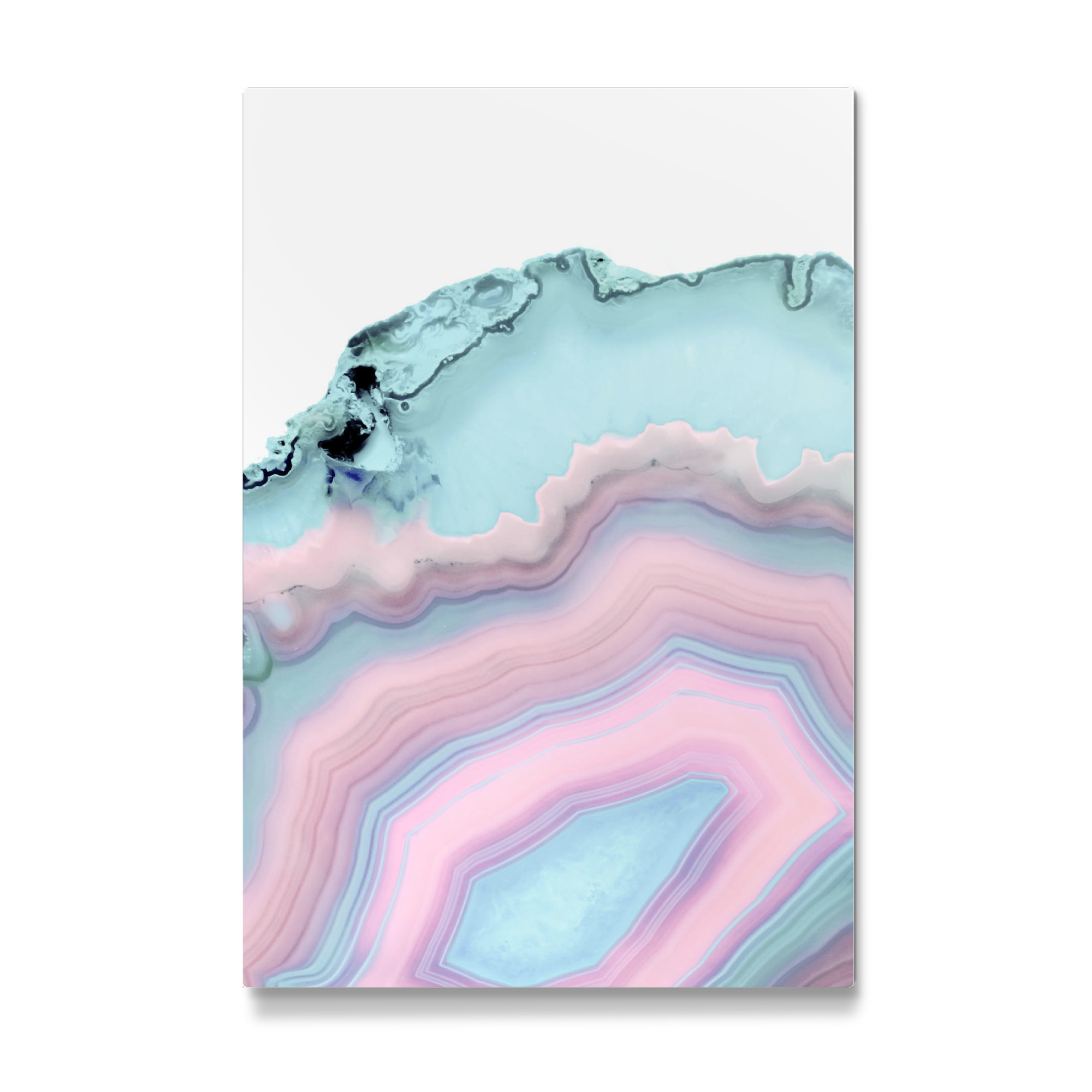 Galerie-Print "Light Blue and Blush Agate" 75x50 cm artboxONE