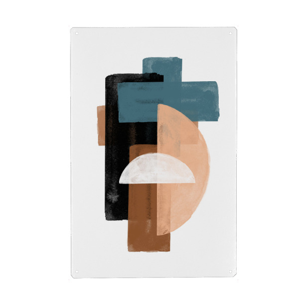 Metall Poster "Modern Abstract Art" artboxONE - Abstrakt,Geometrie