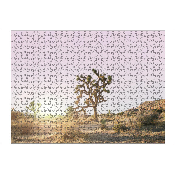 artboxONE Puzzle "Rosé Joshua Tree" artboxONE - Natur,Reise - Desert,Joshua,Tree,Baum,Wüste,Sunset,Sonnenuntergang - Bild desert