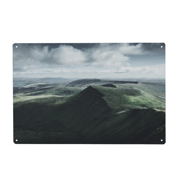 Metall Poster "Brecon Beacons" artboxONE - Natur,Reise - Wales,Brecon beacons,Berg,Uk - Blechschild
