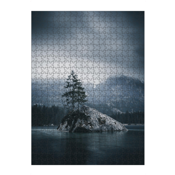 artboxONE Puzzle "Hintersee in den Alpen" artboxONE - Natur,Reise - Berchtesgaden,Hintersee,See,Berg,Winter - Bild berchtesgaden