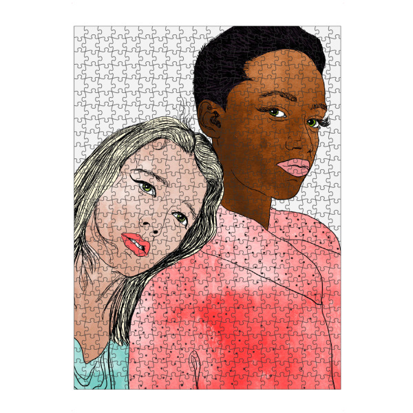 Puzzle Ravensburger "Egalitarism | Equality Anti-racism" artboxONE - Menschen - Woman,Women,Friends - Bild woman