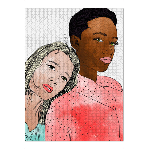 Puzzle Ravensburger "Egalitarism | Equality Anti-racism" artboxONE - Menschen - Woman,Women,Friends - Bild woman