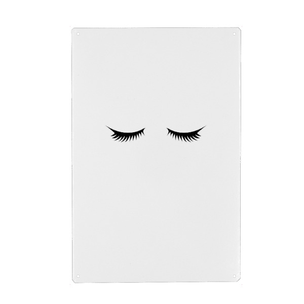 Metall Poster "Lashes" artboxONE - Schwarzweiß,Fashion,Festivals