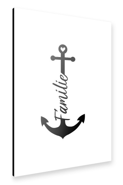 Alu-Dibond "Familie" 30x20 cm artboxONE