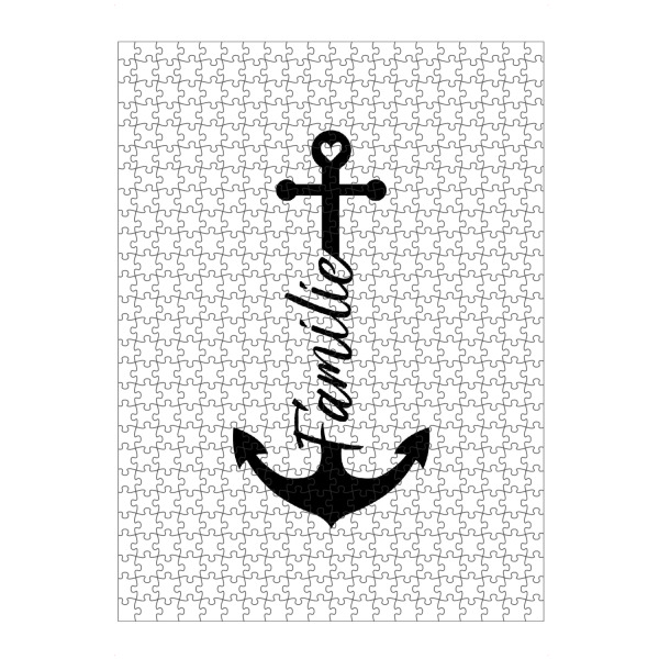 artboxONE Puzzle "Familie" artboxONE - Typografie,Für Kinder,Menschen,Schwarzweiß,Weihnachten,Für Mama,Männer