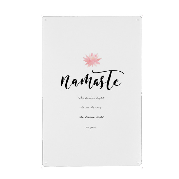 Metall Poster "The Divine Light" artboxONE - Typografie,Sport