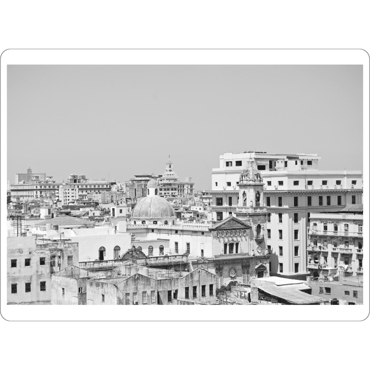 Tischset "Havana’s Rooftops" artboxONE - Städte,Reise,Schwarzweiß,Architektur,Reise / Länder - Kuba,Havanna,Architektur - Bild kuba