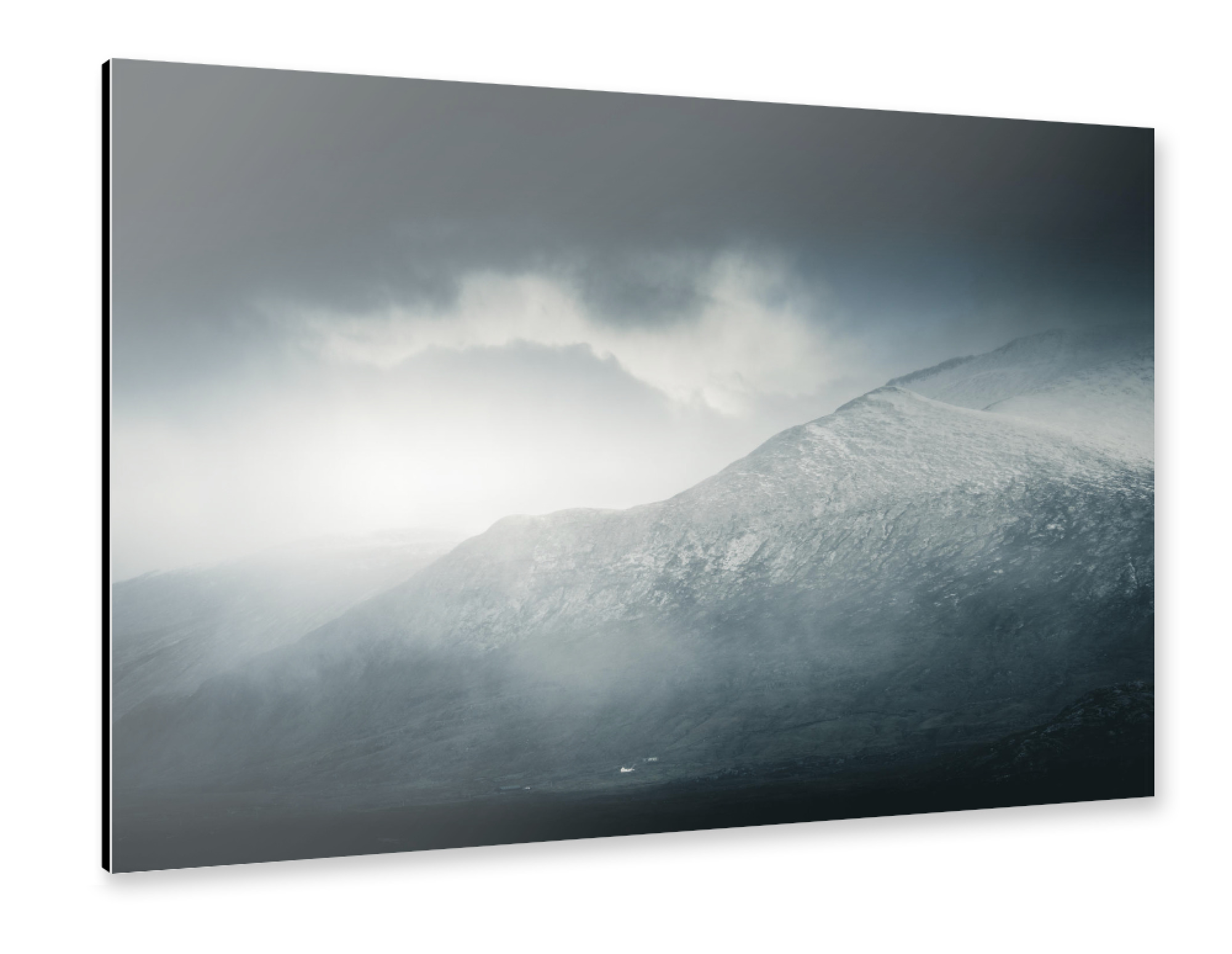 Alu-Dibond "Einsames Haus in Schottland" 30x20 cm artboxONE