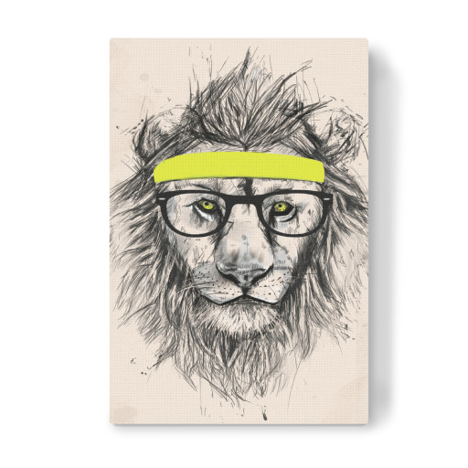 Hipster lion