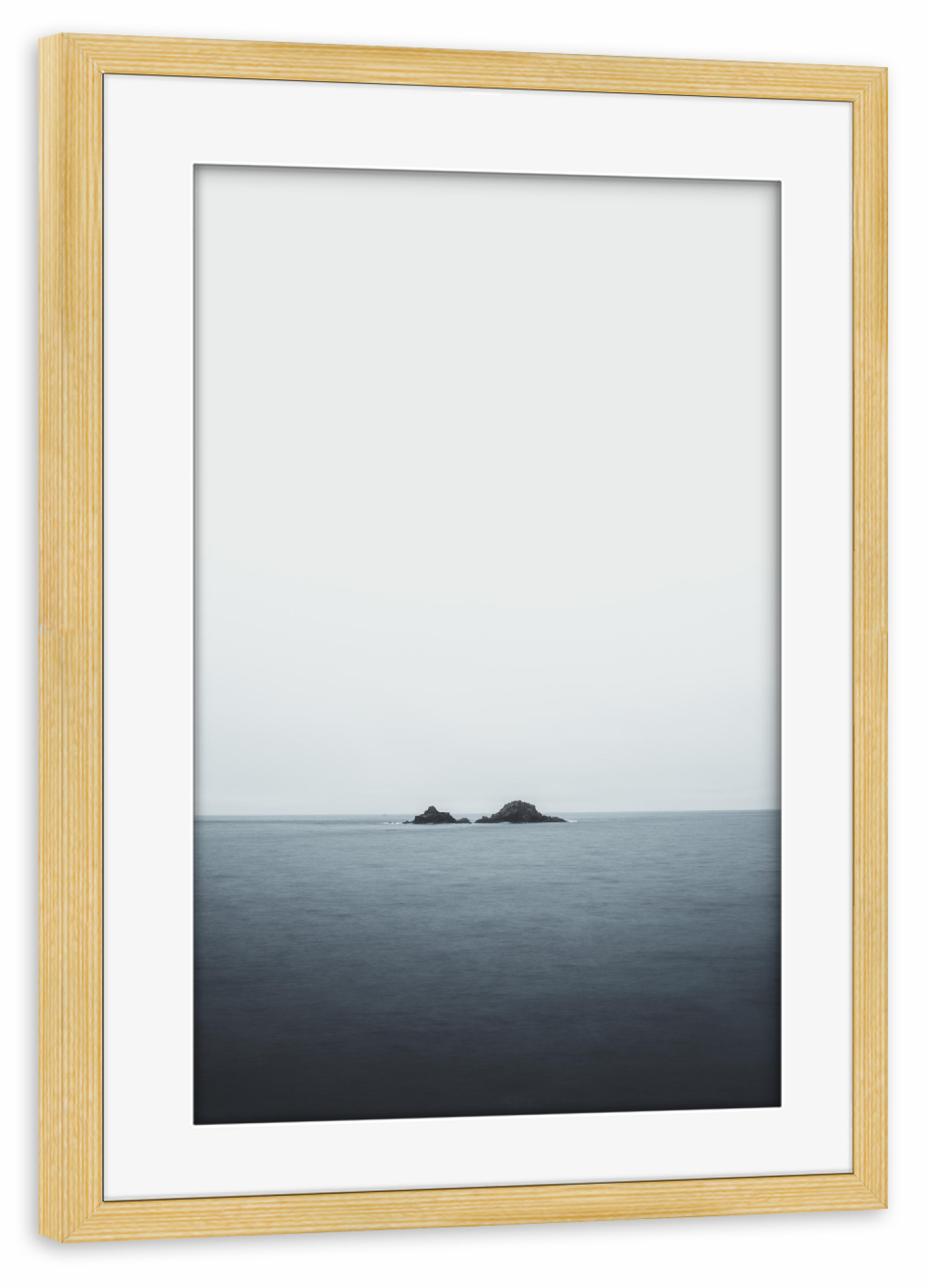 Poster mit Rahmen kiefer "The Brisons" artboxONE - Natur,Reise,Reise / Länder - Brisons,Cornwall,England,Ozean,Meer,Insel,Felsen
