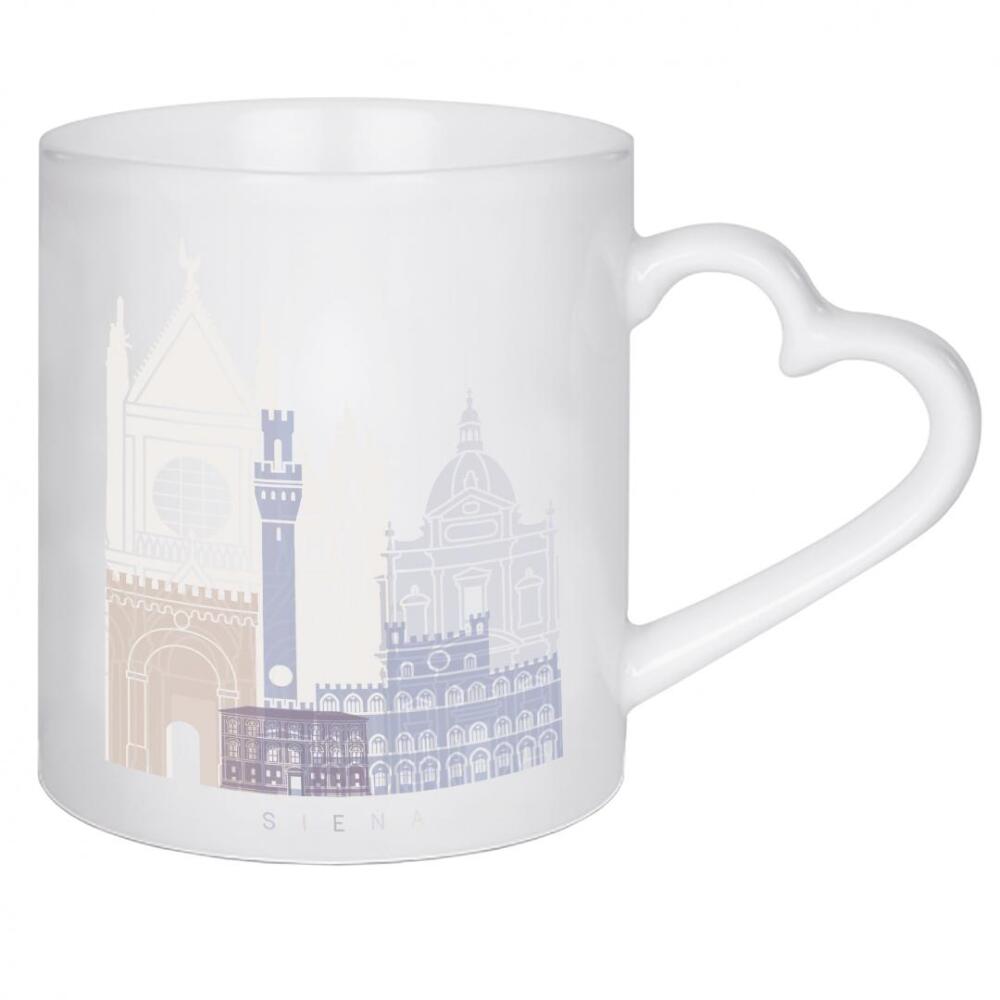 Herztasse "SIENA SKYLINE PASTELL" artboxONE - Städte,Architektur