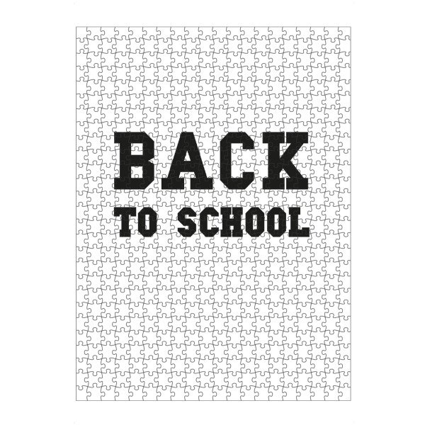 artboxONE Puzzle "Back to School" artboxONE - Schwarzweiß,Lehrersprüche - Schule,Lehrer - Bild schule