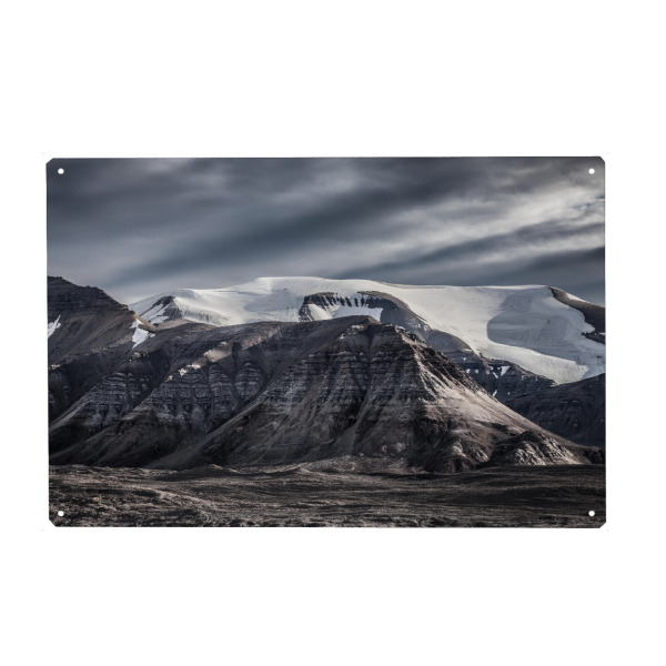 Metall Poster "The Arctic" artboxONE - Natur - Arktis,Gletscher,Berg - Blechschild