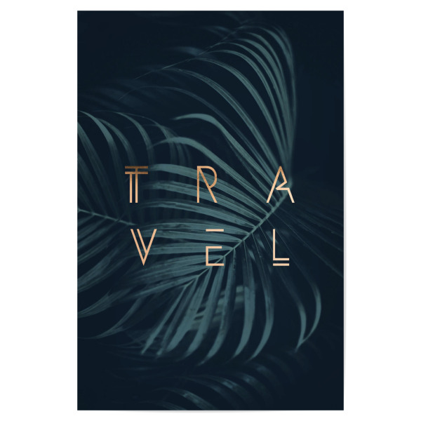 Poster "Jungle Sounds" artboxONE - Typografie - Leaves,Explore,Travel