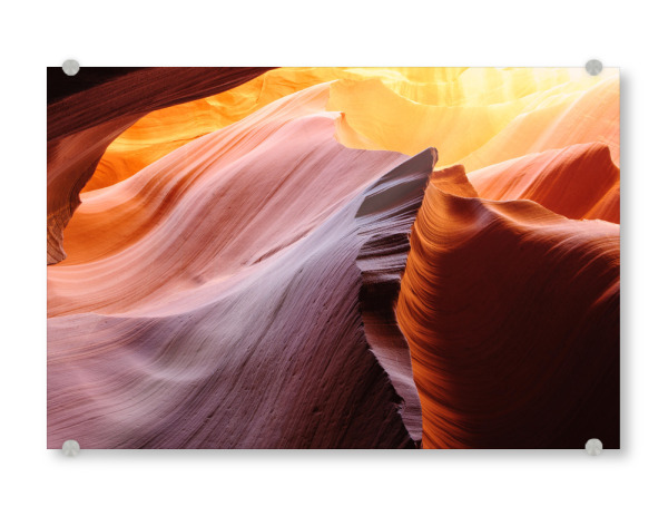 Acrylglasbild "Antelope Canyon Detail" artboxONE - Natur,Abstrakt - Berg,Felsen