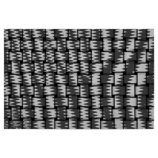 Poster "Pattern Weben schwarzweiss" artboxONE - Abstrakt,Schwarzweiß - Pattern,Weben