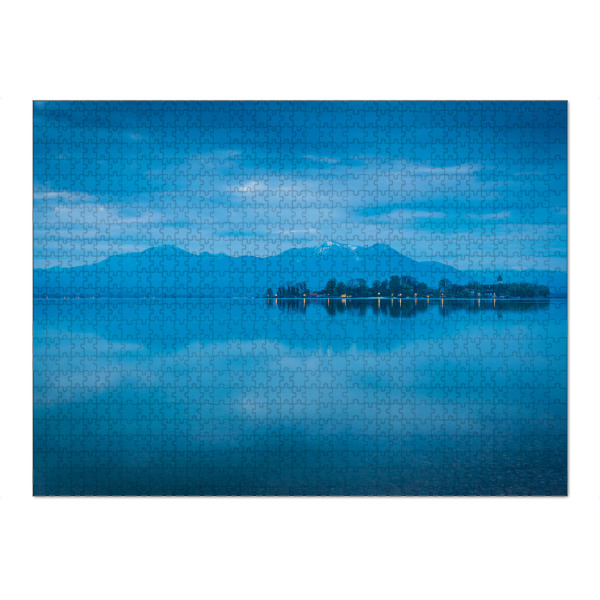 Puzzle Ravensburger "Chiemsee im Zwielicht" artboxONE - Natur - Chiemsee,Fraueninsel,See - Bild chiemsee