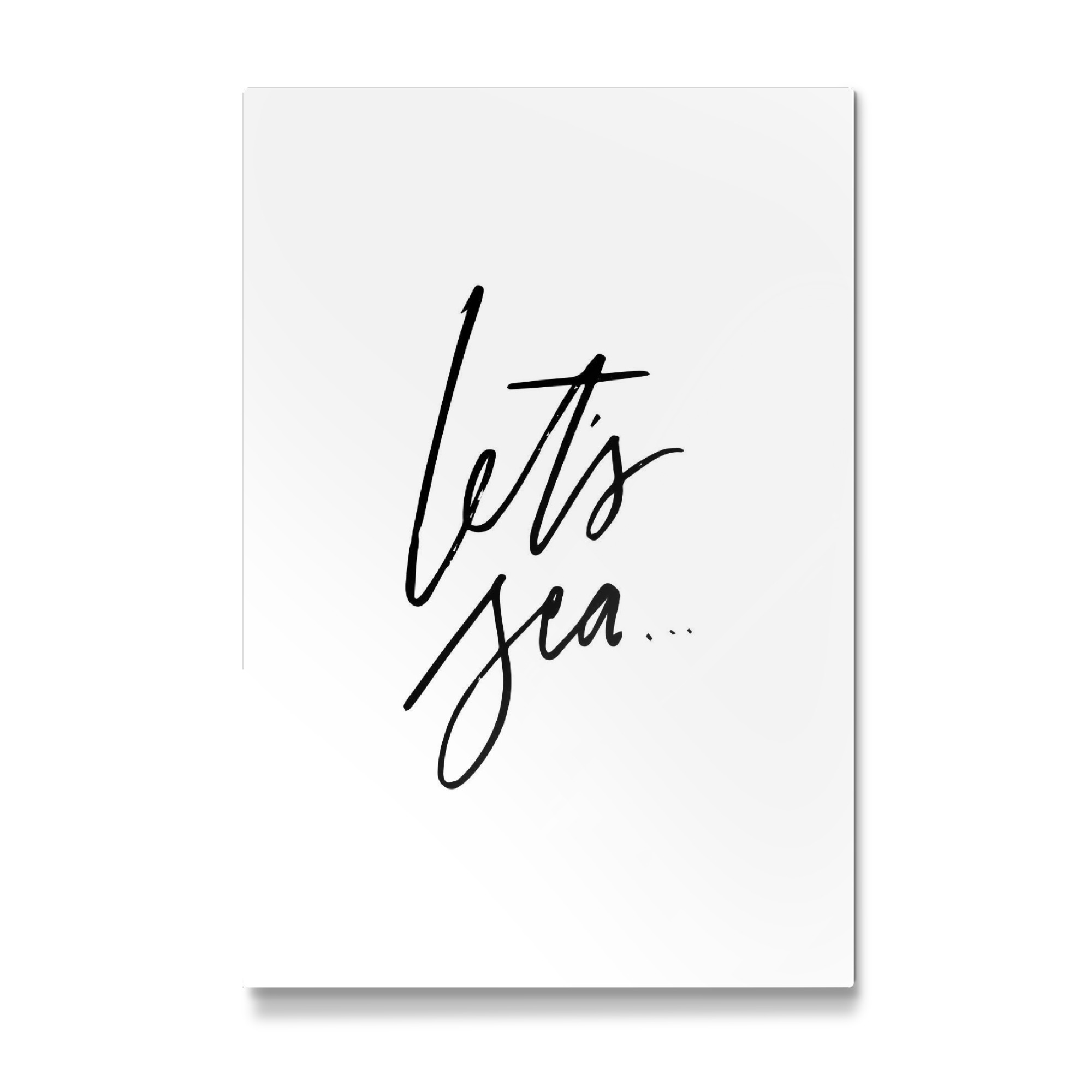 Galerie-Print "Let's Sea handwritten" 30x20 cm artboxONE