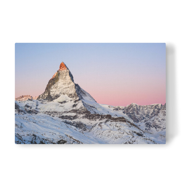 Leinwandbild "Matterhorn bei Sonnenaufgang" artboxONE - Natur - Zermatt,Schweiz