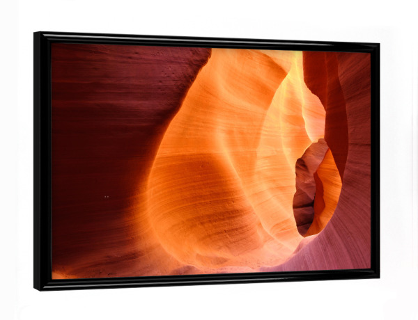 Poster mit schwarzem Rahmen "Antelope Canyon" artboxONE - Natur,Reise,Abstrakt,Reise / Länder - Canyon,Antelopecanyon,Usa,Stein,Schlucht