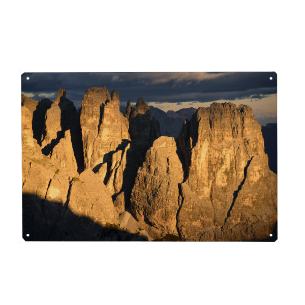 Holzbild "Paternkofel bei Sonnenuntergang" artboxONE - Natur - Dolomiten,Berg,Tre cime