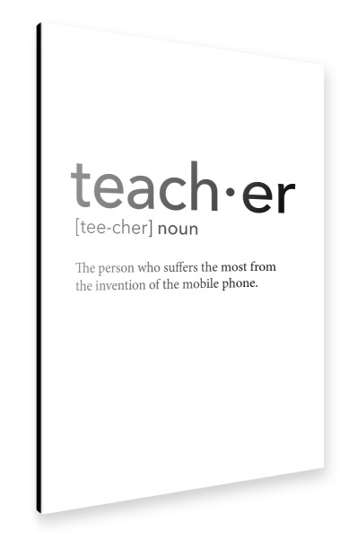 Alu-Dibond "Teacher definition 13" 30x20 cm artboxONE