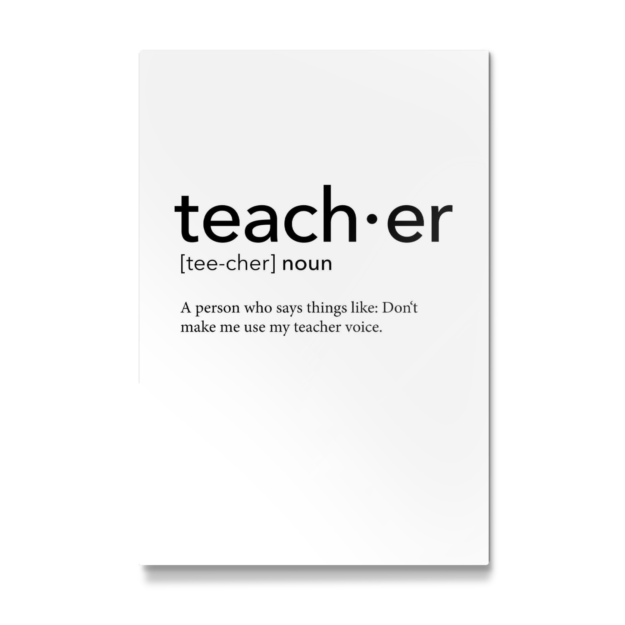 Galerie-Print "Teacher definition 38" 75x50 cm artboxONE