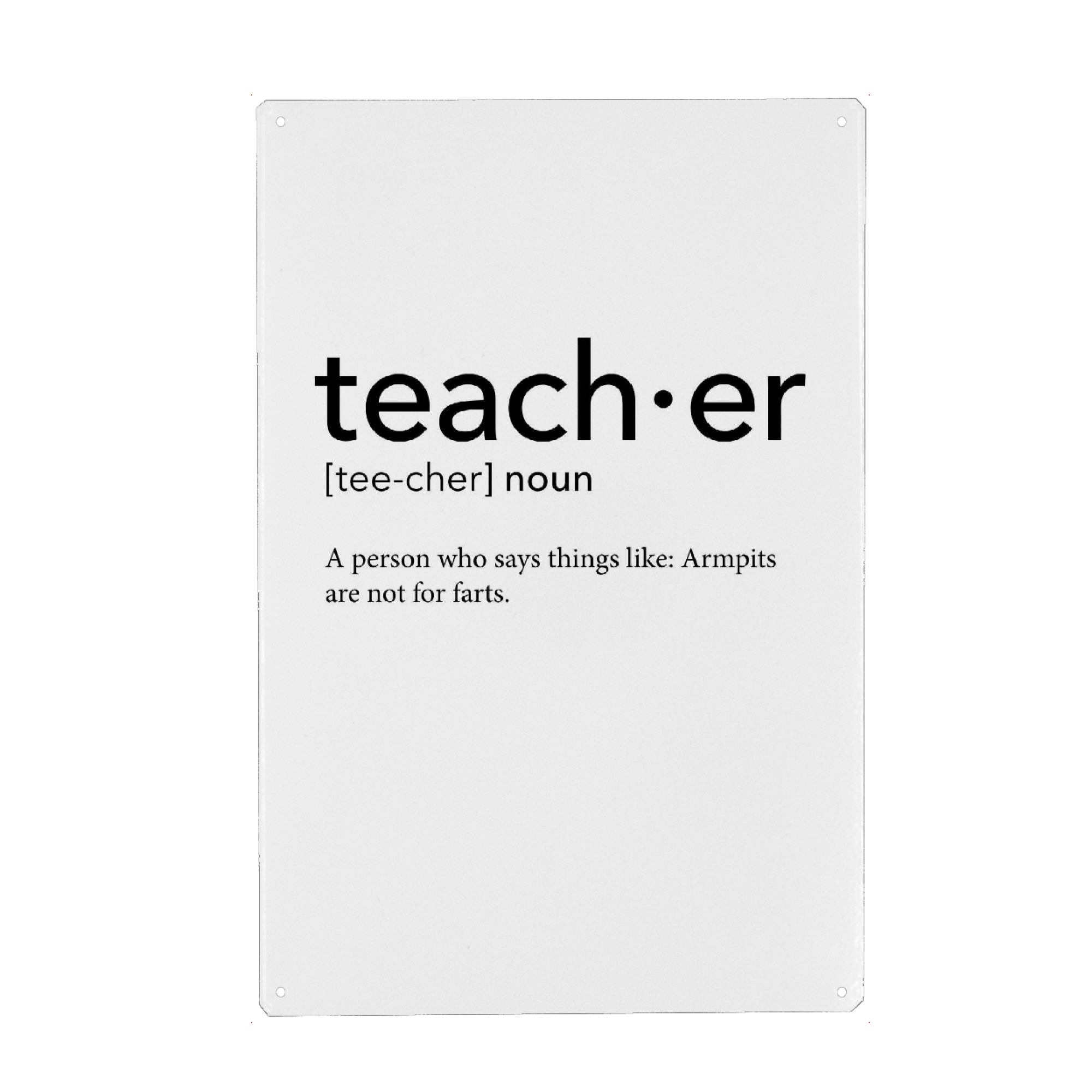 Holzbild "Teacher definition 32" artboxONE - Schwarzweiß,Lehrersprüche - Teacher,Definition