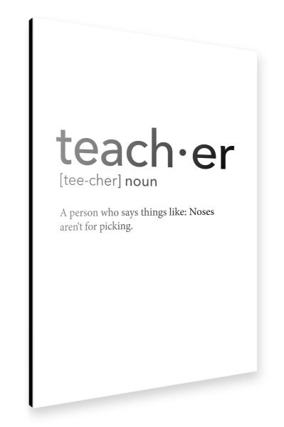 Alu-Dibond "Teacher definition 35" 30x20 cm artboxONE