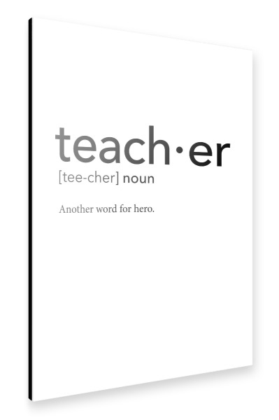 Alu-Dibond "Teacher definition 02" 30x20 cm artboxONE
