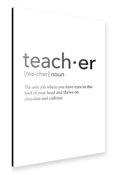 Alu-Dibond "Teacher definition 22" 30x20 cm artboxONE