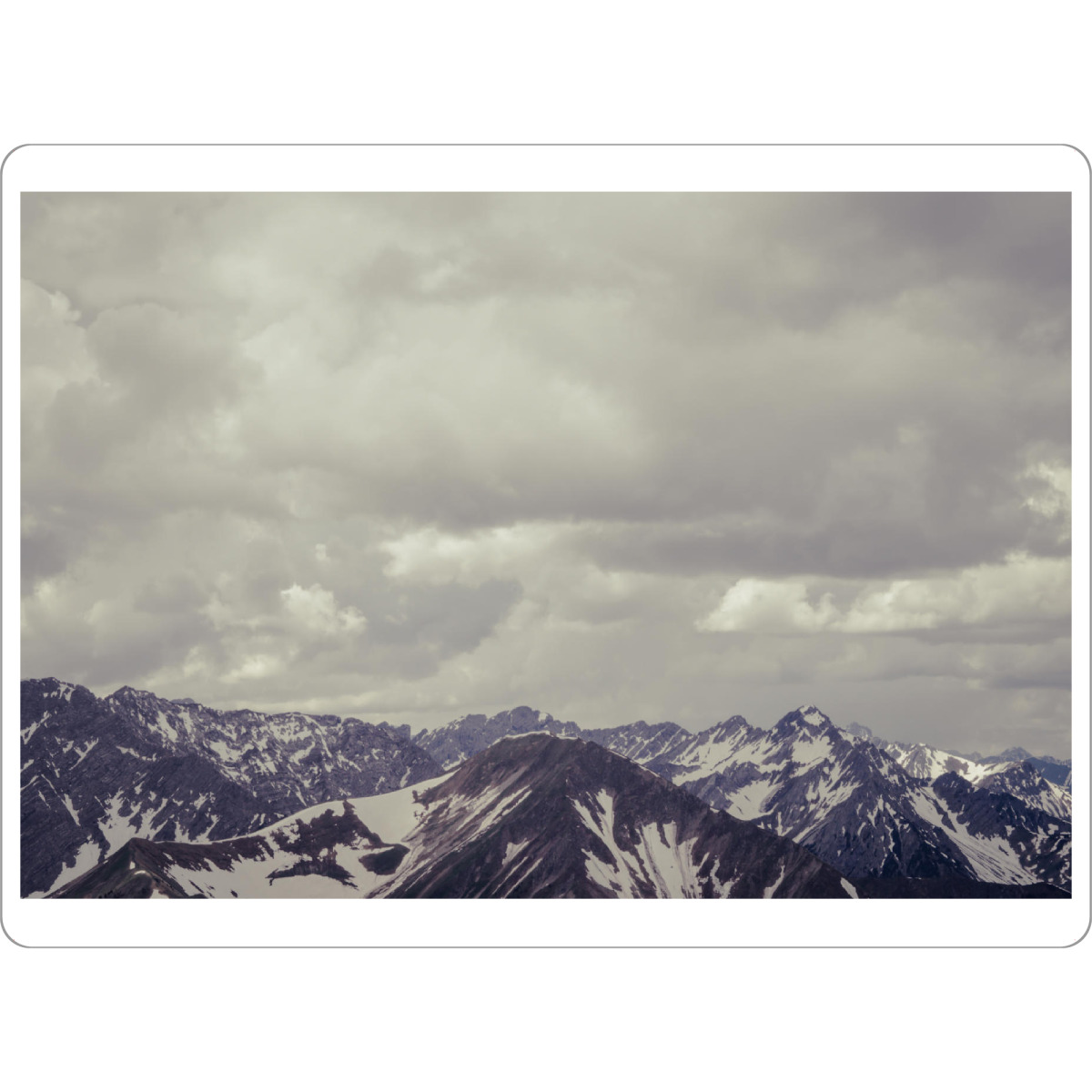 Tischset "Alpenerwachen" artboxONE - Natur,Reise - Berge,Schnee,Wolken - Bild berge