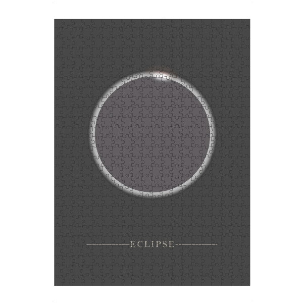 Puzzle Ravensburger "Eclipse on dark background" artboxONE - Galaxy - Eclipse,Full moon,Modern art - Bild eclipse