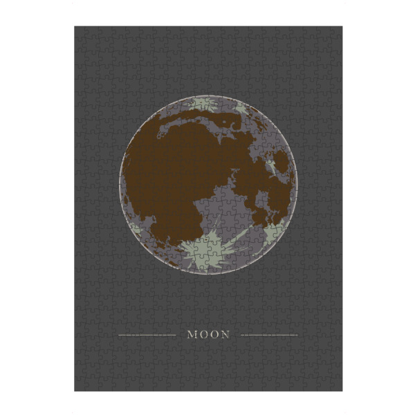 Puzzle Ravensburger "Full moon on dark background" artboxONE - Galaxy - Full moon,Universe,Moon - Bild full moon