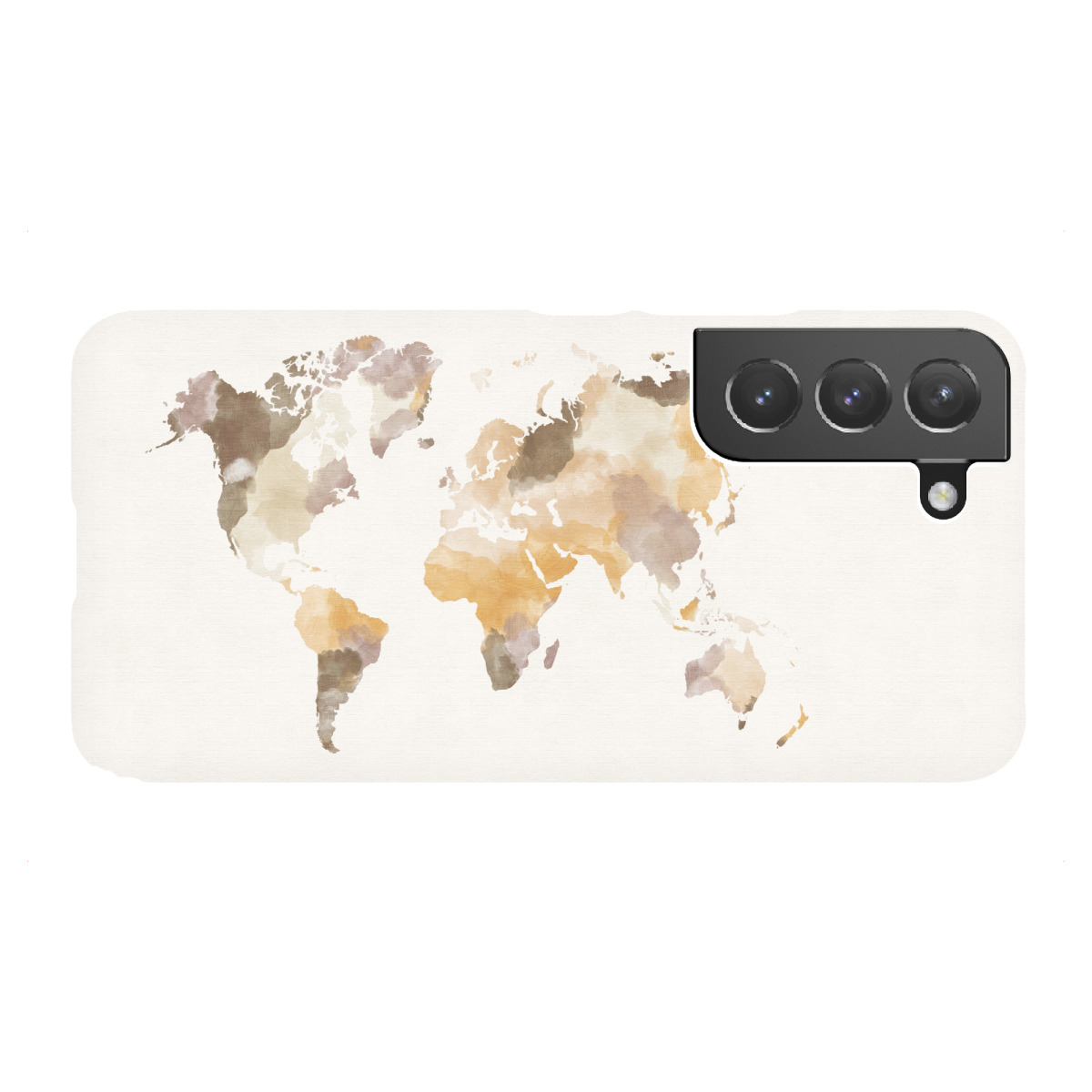 "World map violet brown"für Samsung Galaxy - Premium-Case Handyhülle artboxONE