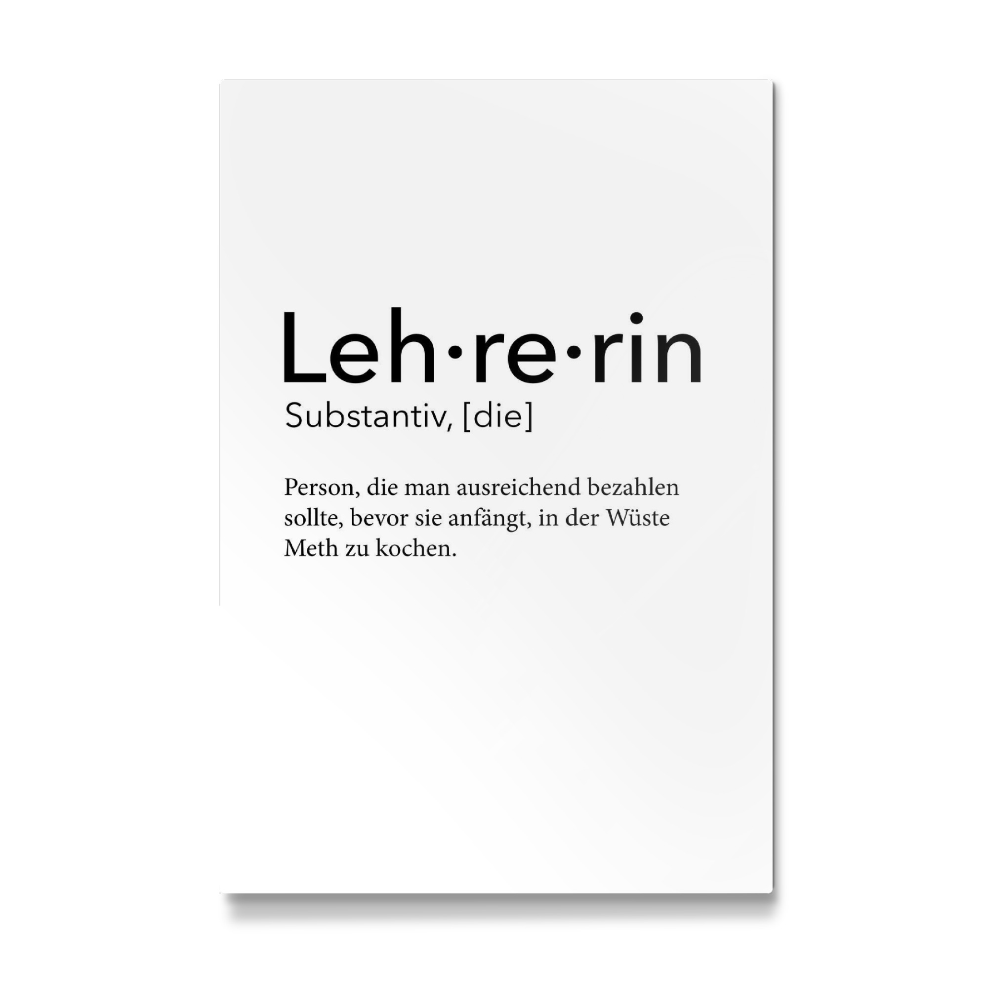Galerie-Print "Lehrerin Definition 48" 75x50 cm artboxONE