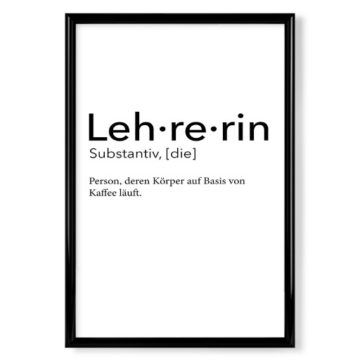 Lehrerin Definition Kaffee