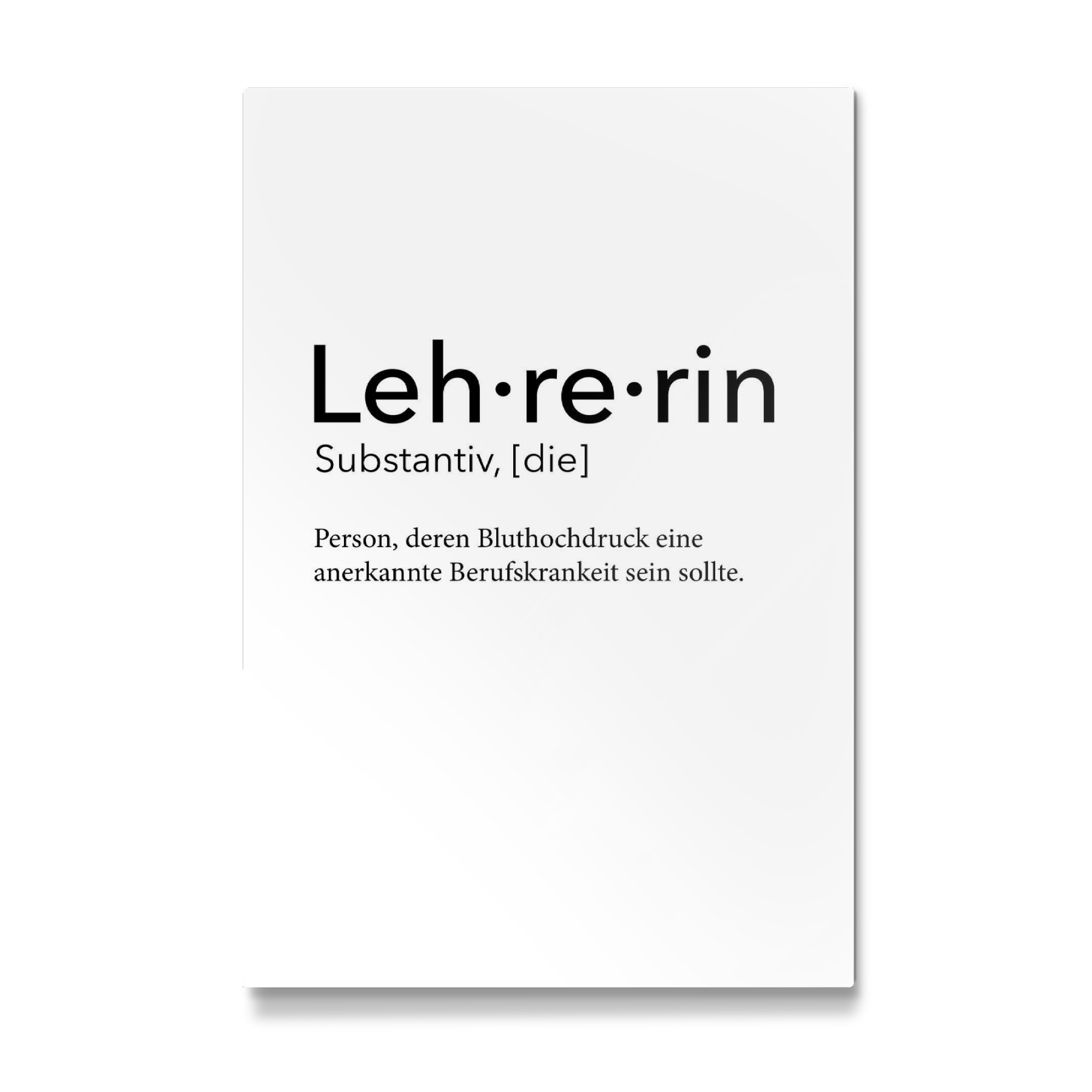 Galerie-Print "Lehrerin Definition 33" 30x20 cm artboxONE