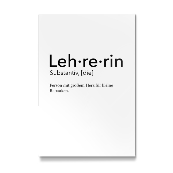 Galerie-Print "Lehrerin Definition 55" 30x20 cm artboxONE