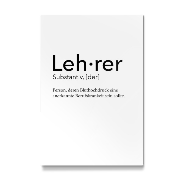 Galerie-Print "Lehrer Definition 33" 30x20 cm artboxONE