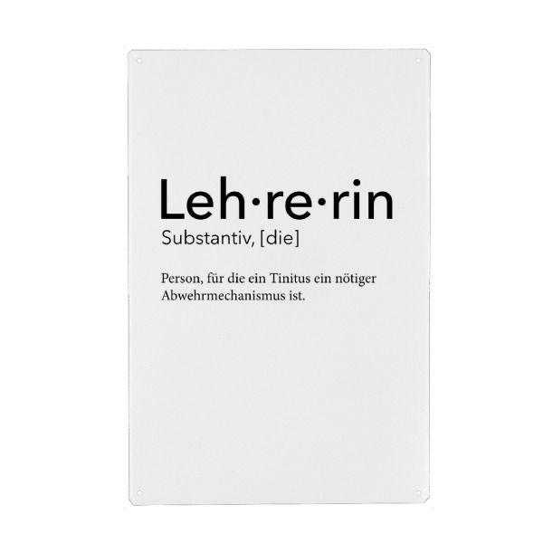 Holzbild "Lehrerin Definition 43" artboxONE - Schwarzweiß,Lehrersprüche - Lehrerin,Definition