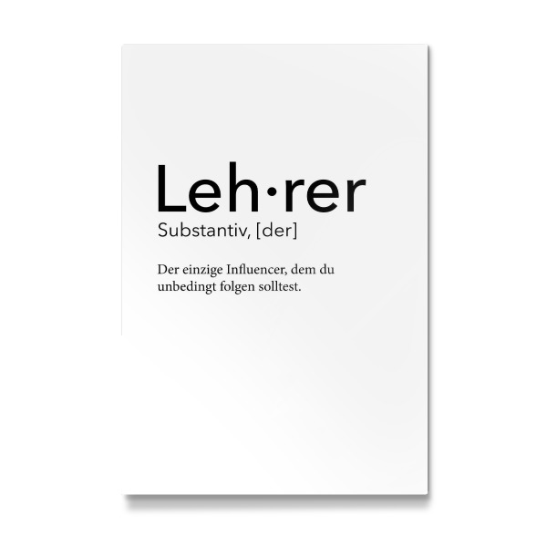 Galerie-Print "Lehrer Definition 40" 30x20 cm artboxONE